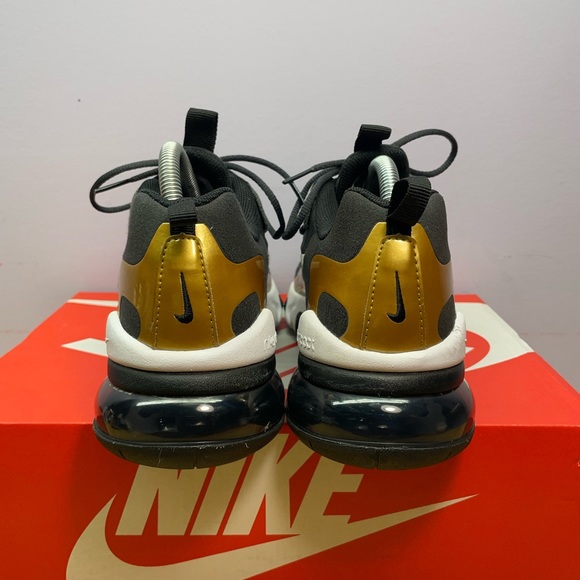 Nike Air Max 270 React “Metallic Gold” (GS) - Picture 2 of 6